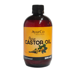 Pure Castor Oil (500ml) - Ayurco Wellness